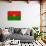 Burkina Faso Flag Design with Wood Patterning - Flags of the World Series-Philippe Hugonnard-Art Print displayed on a wall