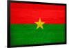 Burkina Faso Flag Design with Wood Patterning - Flags of the World Series-Philippe Hugonnard-Framed Art Print