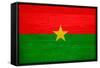 Burkina Faso Flag Design with Wood Patterning - Flags of the World Series-Philippe Hugonnard-Framed Stretched Canvas