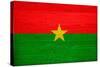 Burkina Faso Flag Design with Wood Patterning - Flags of the World Series-Philippe Hugonnard-Stretched Canvas