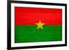 Burkina Faso Flag Design with Wood Patterning - Flags of the World Series-Philippe Hugonnard-Framed Art Print