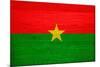 Burkina Faso Flag Design with Wood Patterning - Flags of the World Series-Philippe Hugonnard-Mounted Art Print