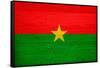 Burkina Faso Flag Design with Wood Patterning - Flags of the World Series-Philippe Hugonnard-Framed Stretched Canvas