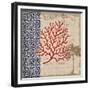 Burlap Coral I-Paul Brent-Framed Premium Giclee Print