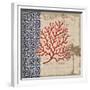 Burlap Coral I-Paul Brent-Framed Premium Giclee Print