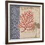 Burlap Coral I-Paul Brent-Framed Art Print