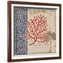 Burlap Coral I-Paul Brent-Framed Art Print