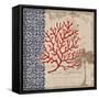 Burlap Coral I-Paul Brent-Framed Stretched Canvas