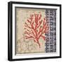 Burlap Coral II-Paul Brent-Framed Art Print