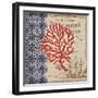 Burlap Coral III-Paul Brent-Framed Art Print