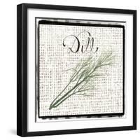 Burlap Herbs III-Grace Popp-Framed Art Print