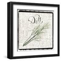 Burlap Herbs III-Grace Popp-Framed Art Print