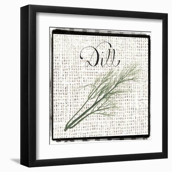 Burlap Herbs III-Grace Popp-Framed Art Print