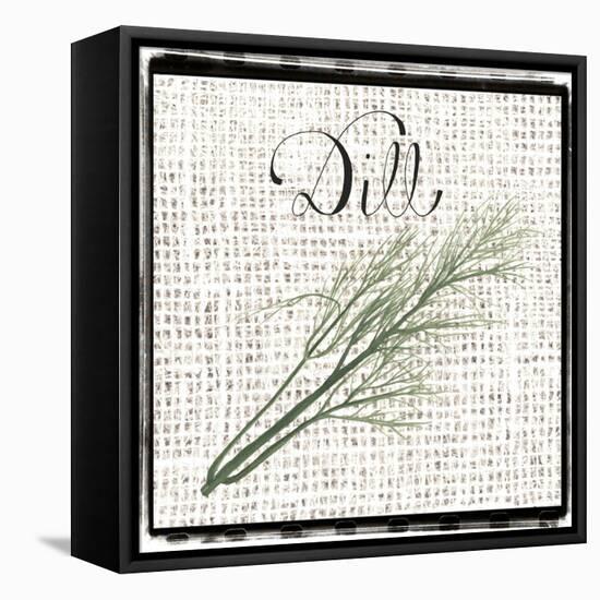 Burlap Herbs III-Grace Popp-Framed Stretched Canvas