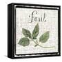 Burlap Herbs V-Grace Popp-Framed Stretched Canvas