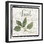 Burlap Herbs V-Grace Popp-Framed Art Print