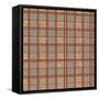 Burlap Plaid-Joanne Paynter Design-Framed Stretched Canvas