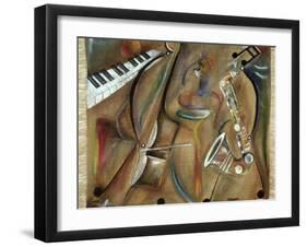 Burlap Sax-Ikahl Beckford-Framed Giclee Print