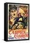 Burlesque on Carmen Movie Charlie Chaplin Poster Print-null-Framed Stretched Canvas