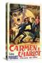 Burlesque on Carmen Movie Charlie Chaplin Poster Print-null-Stretched Canvas