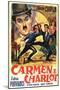 Burlesque on Carmen Movie Charlie Chaplin Poster Print-null-Mounted Poster