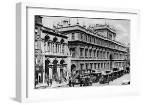 Burlington Arcade Entrance and the House of the Royal Academy, Piccadilly, 1926-1927-McLeish-Framed Giclee Print