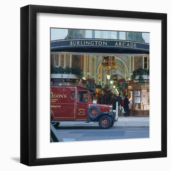 Burlington Arcade, London, England, United Kingdom of Great Britain-null-Framed Art Print