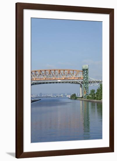 Burlington Canal at Hamilton, Lift Bridge on Lake Ontario, Toronto, Ontario, Canada-Cindy Miller Hopkins-Framed Photographic Print