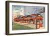 Burlington Diner, Chicago, Illinois-null-Framed Art Print