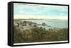 Burlington Harbor on Lake Champlain, Vermont-null-Framed Stretched Canvas