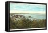 Burlington Harbor on Lake Champlain, Vermont-null-Framed Stretched Canvas