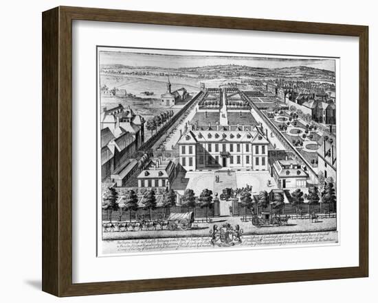 Burlington House, Piccadilly, Early 18th Century-Johannes Kip-Framed Giclee Print