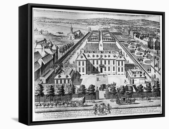 Burlington House, Piccadilly, Early 18th Century-Johannes Kip-Framed Stretched Canvas