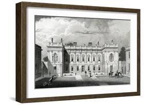 Burlington House, Royal Acadamy of Arts, Piccadilly, London, C.1829-31(Engraving)-Thomas Hosmer Shepherd-Framed Giclee Print