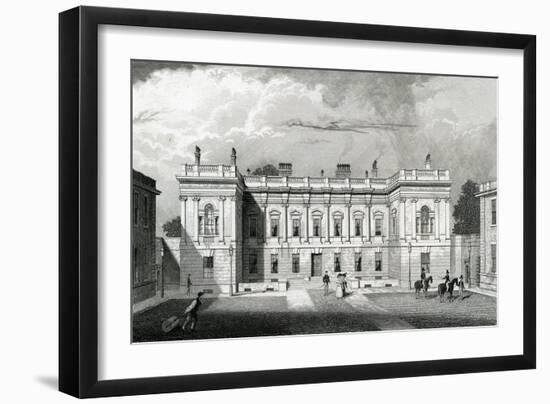 Burlington House, Royal Acadamy of Arts, Piccadilly, London, C.1829-31(Engraving)-Thomas Hosmer Shepherd-Framed Giclee Print