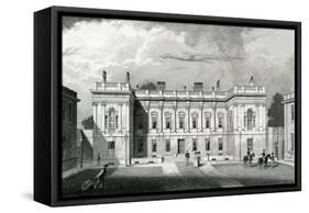 Burlington House, Royal Acadamy of Arts, Piccadilly, London, C.1829-31(Engraving)-Thomas Hosmer Shepherd-Framed Stretched Canvas