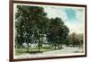 Burlington, Vermont, Fort Ethan Allen View of Officers' Row-Lantern Press-Framed Art Print