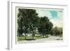 Burlington, Vermont, Fort Ethan Allen View of Officers' Row-Lantern Press-Framed Art Print