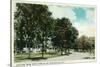 Burlington, Vermont, Fort Ethan Allen View of Officers' Row-Lantern Press-Stretched Canvas