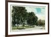 Burlington, Vermont, Fort Ethan Allen View of Officers' Row-Lantern Press-Framed Art Print