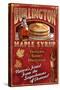 Burlington, Vermont - Maple Syrup-Lantern Press-Stretched Canvas