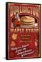 Burlington, Vermont - Maple Syrup-Lantern Press-Framed Stretched Canvas