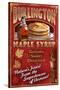 Burlington, Vermont - Maple Syrup-Lantern Press-Stretched Canvas