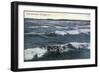 Burlington, Vermont, View of a Wavy Lake Champlain-Lantern Press-Framed Art Print