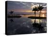 Burma, Lake Inle, Sunset over Lake Inle Which Is Picturesquely Sheltered by Mountains Rising to 1,-Nigel Pavitt-Stretched Canvas