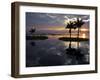 Burma, Lake Inle, Sunset over Lake Inle Which Is Picturesquely Sheltered by Mountains Rising to 1,-Nigel Pavitt-Framed Photographic Print