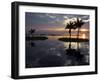 Burma, Lake Inle, Sunset over Lake Inle Which Is Picturesquely Sheltered by Mountains Rising to 1,-Nigel Pavitt-Framed Photographic Print