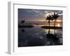 Burma, Lake Inle, Sunset over Lake Inle Which Is Picturesquely Sheltered by Mountains Rising to 1,-Nigel Pavitt-Framed Photographic Print