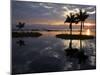 Burma, Lake Inle, Sunset over Lake Inle Which Is Picturesquely Sheltered by Mountains Rising to 1,-Nigel Pavitt-Mounted Photographic Print