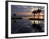 Burma, Lake Inle, Sunset over Lake Inle Which Is Picturesquely Sheltered by Mountains Rising to 1,-Nigel Pavitt-Framed Photographic Print